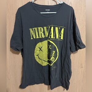 Old Navy Men's Charcoal Nirvana Tee